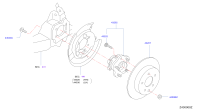432024CL0C-HUB REAR WHEEL