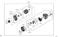MD618679-BEARING,ALTERNATOR ROTOR