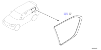 833011LA0A-GLASS ASSY-SIDE WINDOW,LH