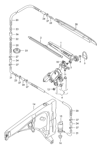 7L6955707A-Wishbone, aerodynamic wiper