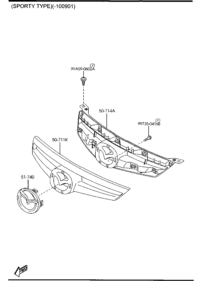 GR1M50712-REINF.,RADIATOR GRIL