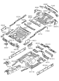 655313E100-MEMBER ASSY-REAR FLOOR SIDE,LH