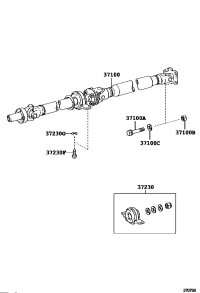3710030A40-SHAFT ASSY, PROPELLER W/CENTER BEARING
