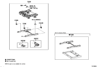 7210833020-Rail sub-assy, seat track, upper lh