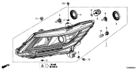 33100T6AH01-HEADLIGHT ASSY., R