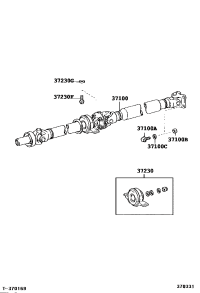 3710030790-SHAFT ASSY, PROPELLER W/CENTER BEARING
