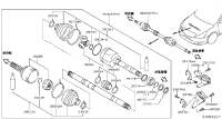 391003TA2B-SHAFT ASSY-FRON