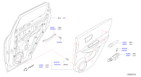 82953DF31A-Garnish-rear door pull handle, lh