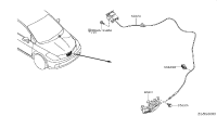 65621ED50A-CABLE ASSY-HOOD LOCK CONTROL