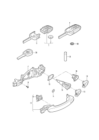 1K0837885A-Clamp, bearing with lock opening