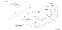850222GR1H-BAR, REAR BUMPER