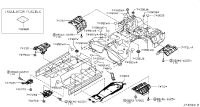 747631MA0A-INSULATOR-HEAT,REAR FLOOR