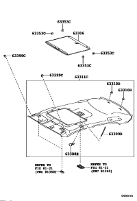 633060P010A0-TRIM SUB-ASSY, SUNSHADE