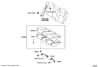 714600P080A0-Cushion assy, rear (for bench type)