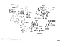 7286007100C2-Box assy, rear seat console, center