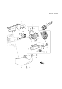 13410560-Lid, instrument panel steering column, upper