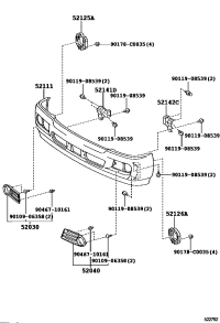 520300S020-COVER ASSY, FRONT BUMPER HOLE, RH