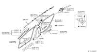 769353GH0A-Garnish assy-rr pillar, rh