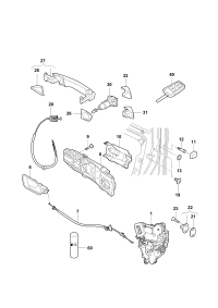 3CG837206BGRU-Handle, outer primed