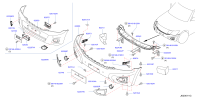 620221LB3H-FASCIA-FRONT BUMPER Y62 US SPEC