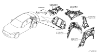 766611MA0A-Reinforcement-front pillar, inner lh