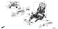 81231TA0A01ZL-Knob, r. fr. seat reclining