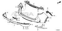 04715TRNH50ZZ-FACE,RR BUMPER