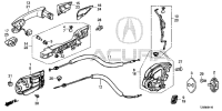 72610TR0A11-LATCH&ACT AY DR RRH