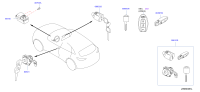 998101BA0A-KEY SET CYLINDER LOCK