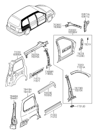 0K52Y70260B-PILLAR ASSY-A,IN.,RH