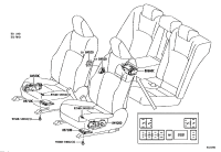 8492033170-SWITCH ASSY, POWER SEAT FRONT, LH