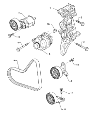 07K903315S-BELT TENSIONER/BEETLE/JETTA