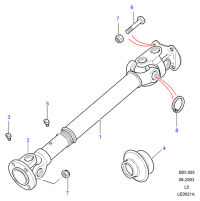 TVB100370-PORSCHE CAYENNE CARDAN SHAFT