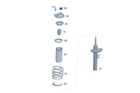 2433230100-SHOCK ABSORBER-W204