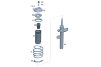 2473232500-SHOCK ABSORBER-W204