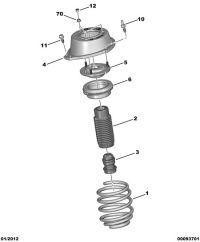 5033F5-Stopper, front suspension spring
