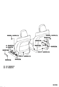 84920AE010A0-SWITCH, FRONT POWER SEAT(FOR LUMBAR)