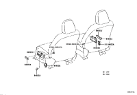 8492053060C0-SWITCH, FRONT POWER SEAT(FOR LUMBAR)