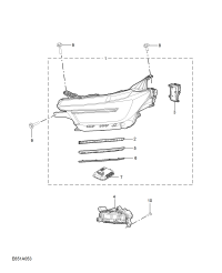 10903446-Head lamp assy