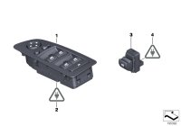 61319216046-SWITCH WINDOW LIFTER E90/X5