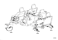 8219260160-Wire, front seat, rh/lh