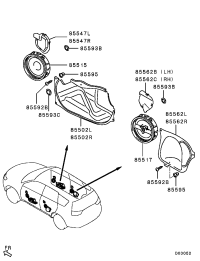 8720A017-SPEAKER,FRDOOR