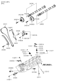247003F300-CAMSHAFT ASSY-EXHAUST RH