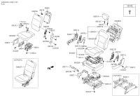 890164H000KD-KNOB-RR SEAT RECL,LH