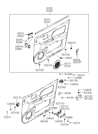 827713D000LK-GRILLE-FR DR SPEAKER LH