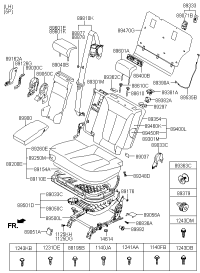 899132B000RAS-BOARD ASSY-RR SEAT BACK A/REST