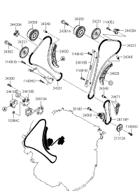 242003C707-CAMSHAFT ASSY-EXHAUST LH