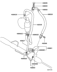 MR418692-HOSE,P/S OIL PRESSURE