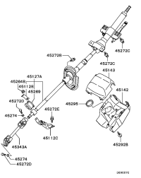 MR493261-COLUMN ASSY,STEERING