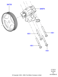 7C2Z3A674C-*SC*PUMP ASSY - POWER 3.2LTR